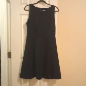 Loft dress size 8 blue and black